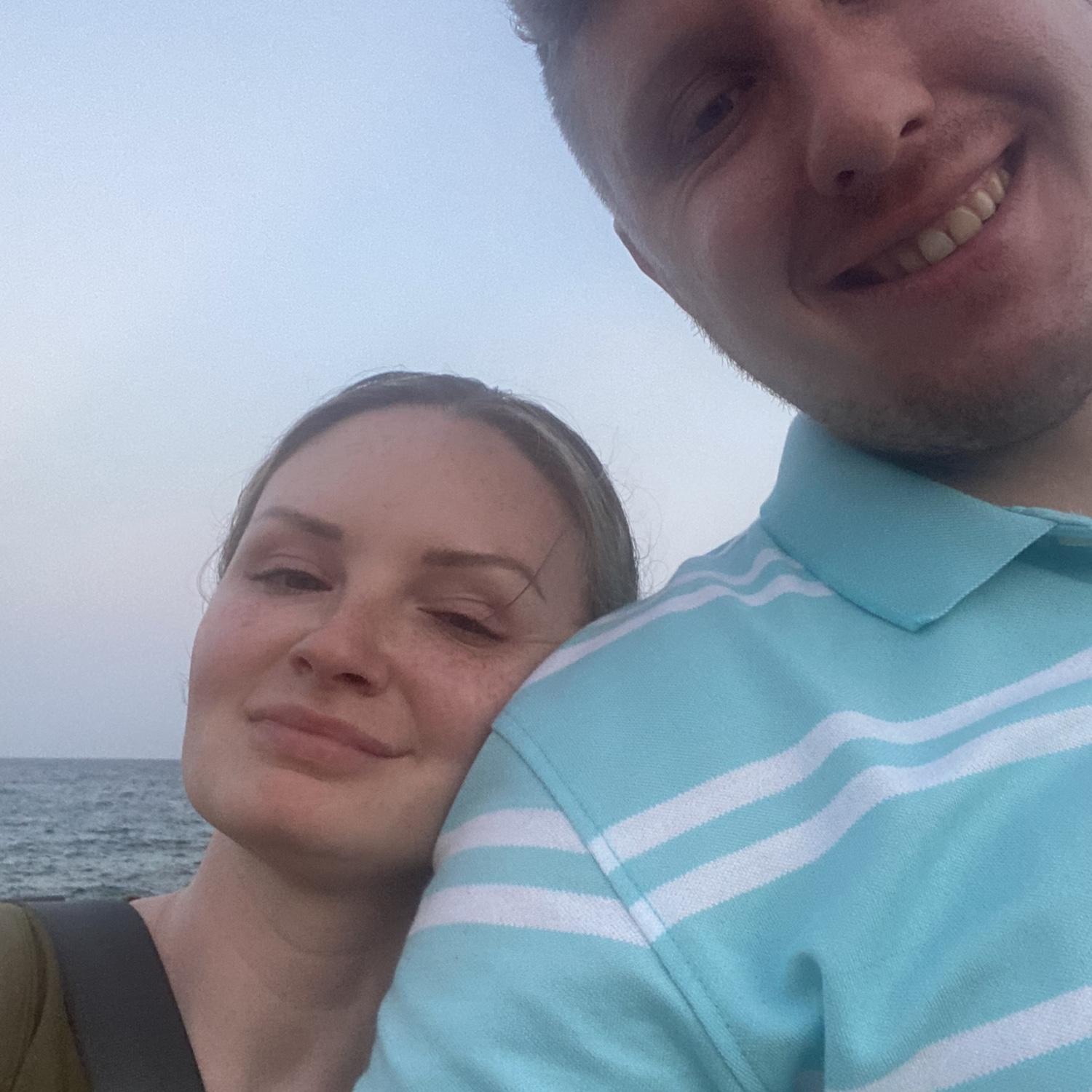 That wonderful beach behind us.