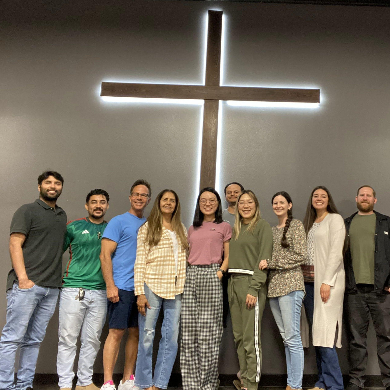 Our young adults group at Transformation Calvary. Can you spot the maids of honor?
