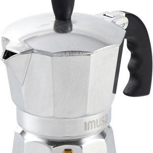 IMUSA USA B120-42V Aluminum Espresso Stovetop Coffeemaker 3-Cup, Silver (Pack of 1)