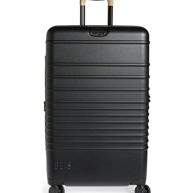 26-Inch Rolling Spinner Suitcase (BLACK)