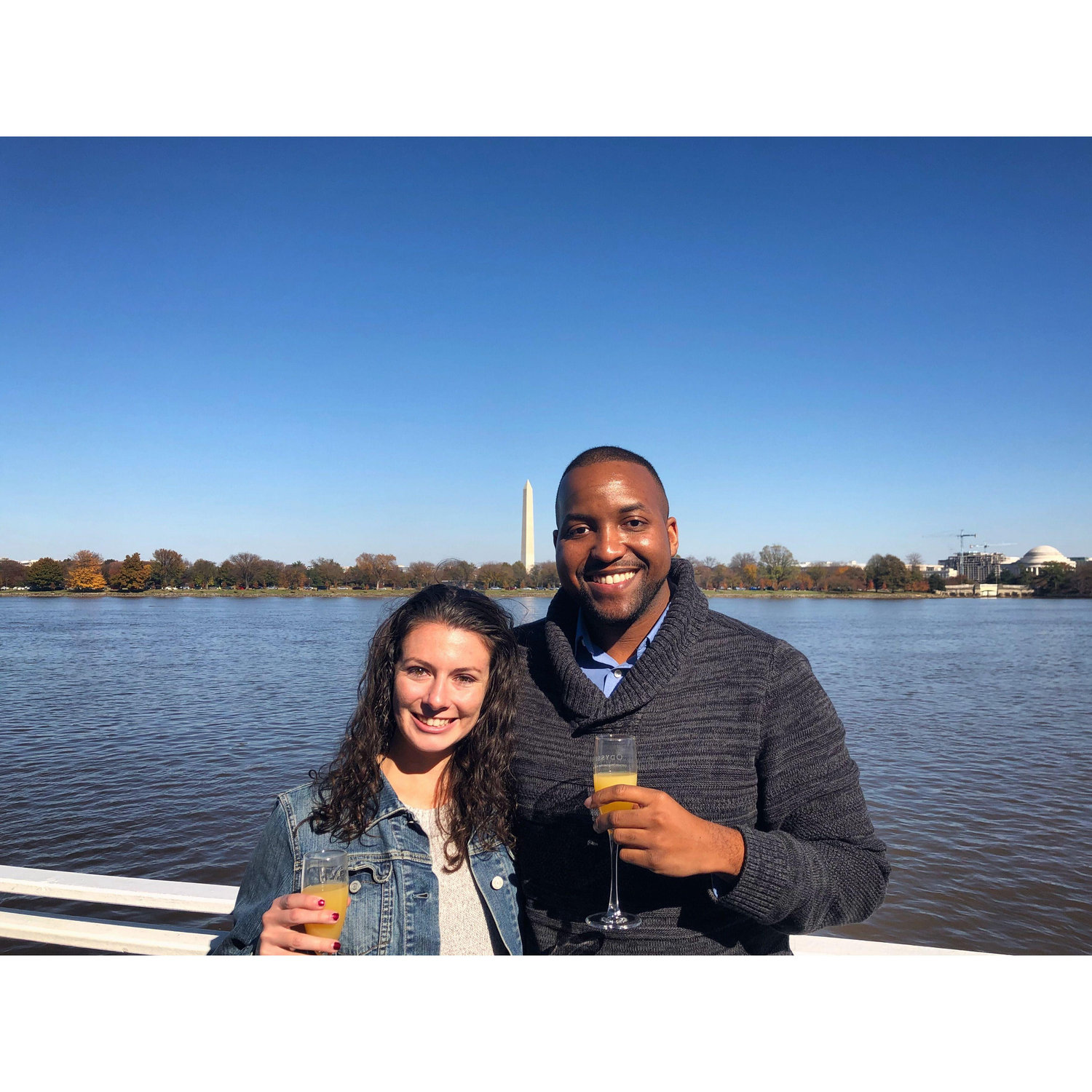 Cruising down the Potomac River.