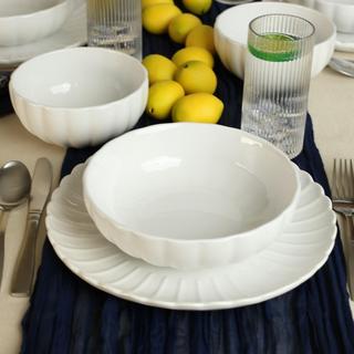 Petal 12-Piece Dinnerware Set with Dinner Bowl, Service for 4