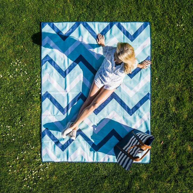 BLUE ZIG-ZAG large