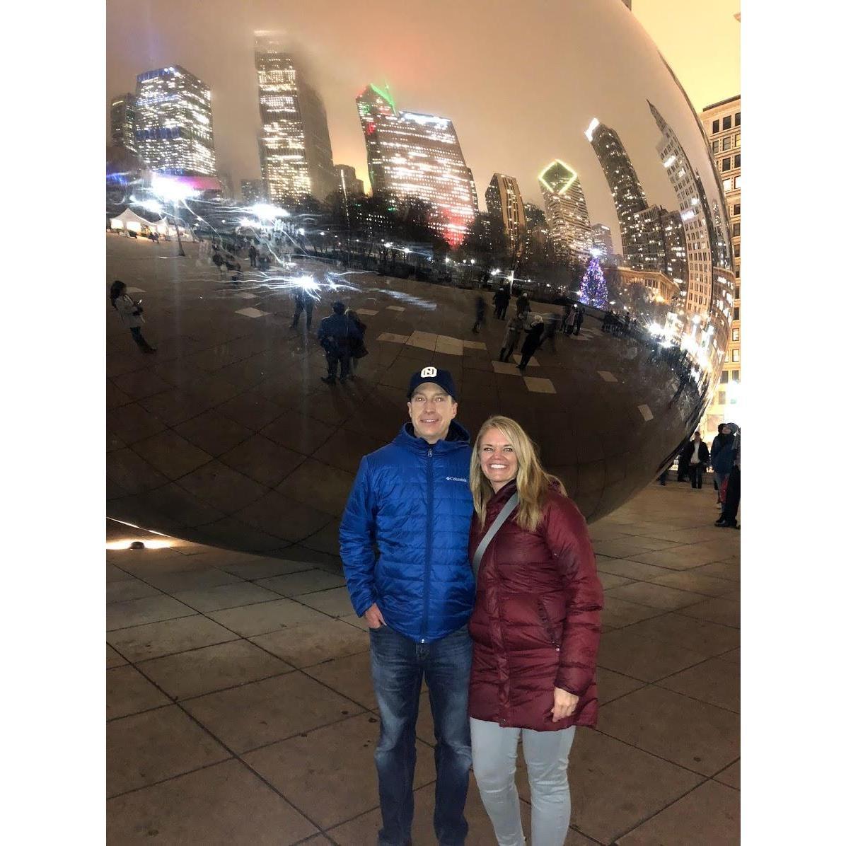 We flew to Chicago during Christmastime for Mike to meet my brother and sister-in-law. So much fun showing him my home state!