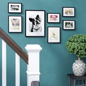 Drexil 7 Piece Wood Matted Picture Frame Set