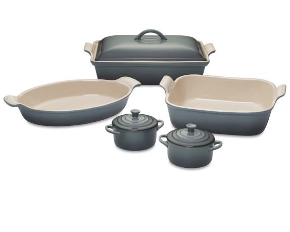 Le Creuset Stoneware 8-Piece Bakeware Set, Ocean