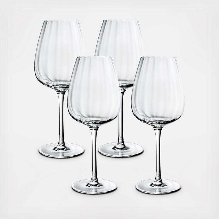 Rose Garden Red Wine Glass 4-pack