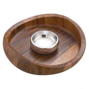 Nambe  BUTTERFLY CHIP + DIP, ALLOY