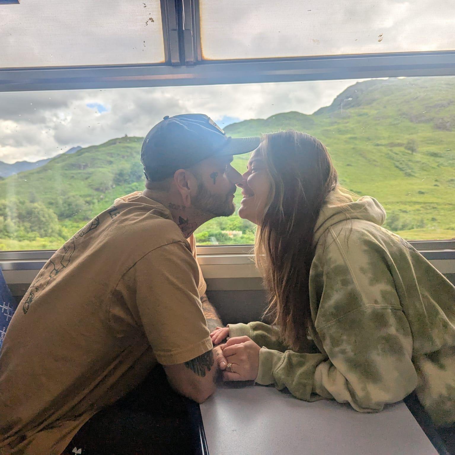 Taking a train to the Highlands in Scotland. 2025