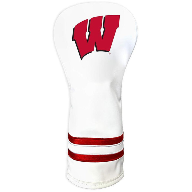 Team Golf NCAA Texas Longhorns White Vintage Fairway Head Cover White Vintage Fairway Golf Club Headcover, Form Fitting Design, Retro Design