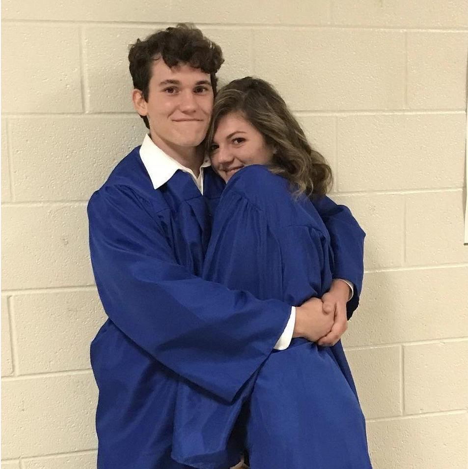 Highschool graduation together.