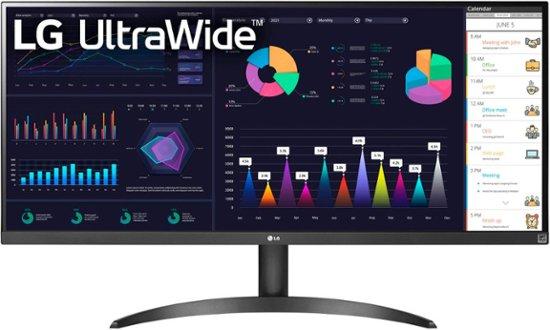 LG - 34" IPS LED UltraWide FHD AMD FreeSync Monitor with HDR (HDMI, DisplayPort) - Black