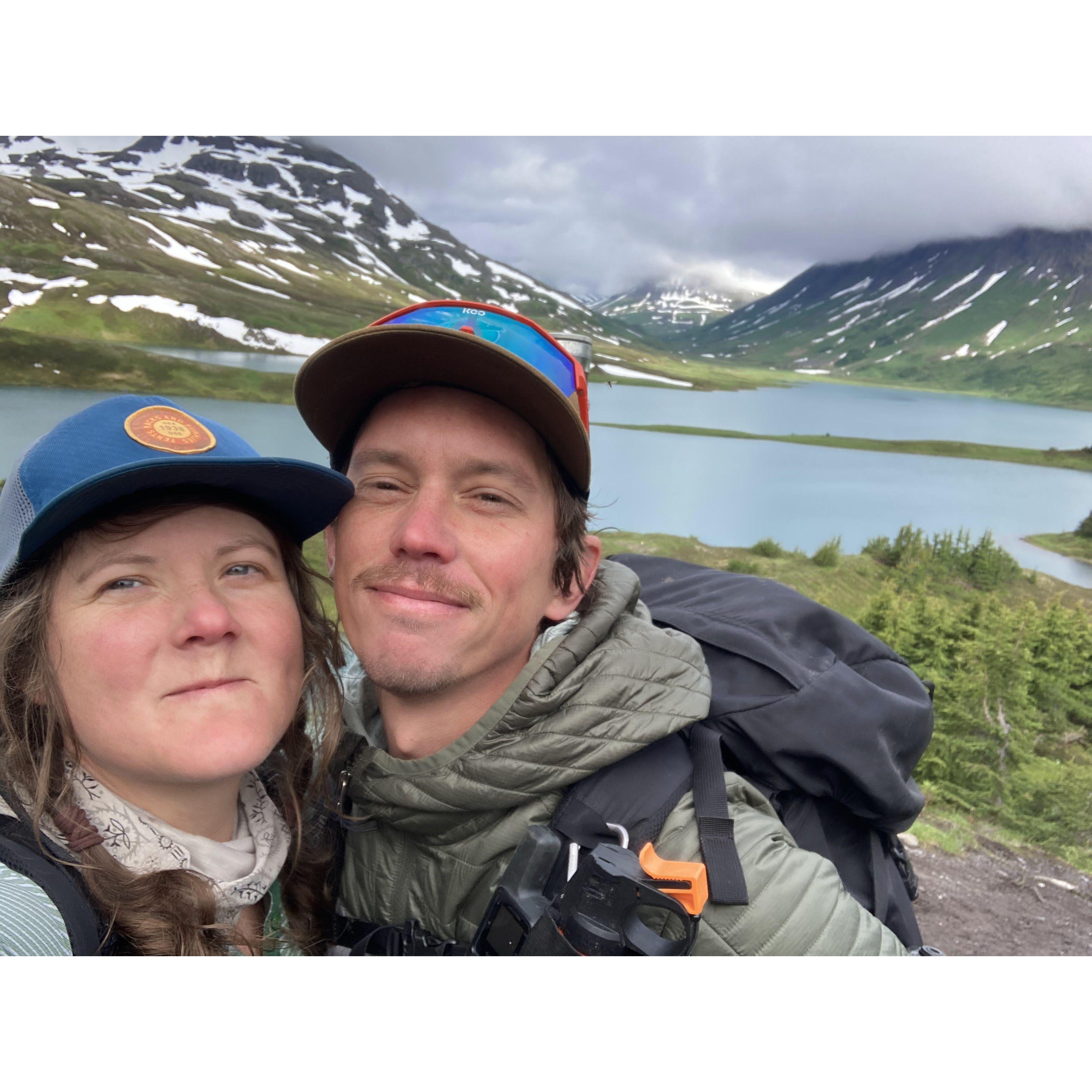 Right after I said yes at Lost Lake Alaska