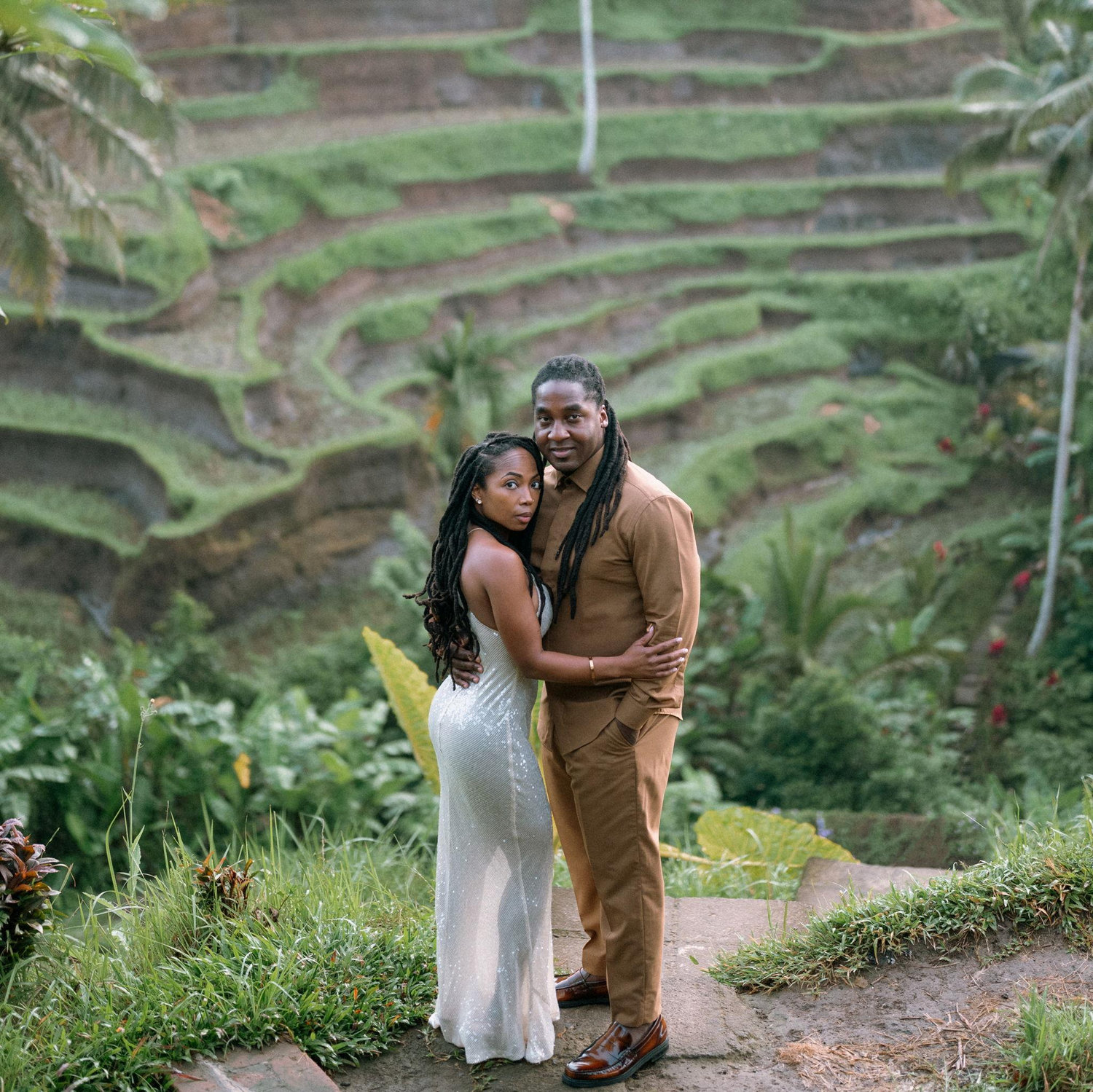 The iconic and lush landscapes of Tegalalang Rice Terraces for the second location