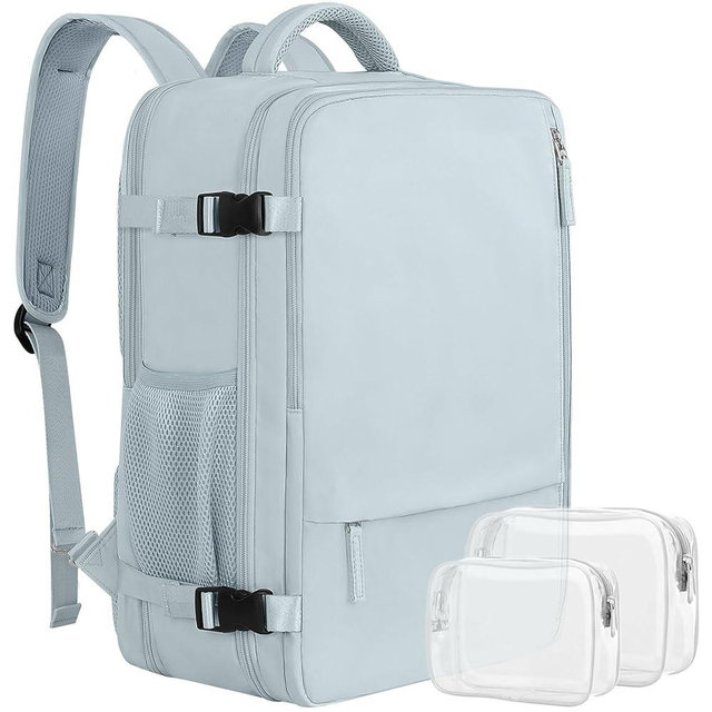 Sinaliy Large Expandable Travel Backpack for Men and Women, 17 Inch Laptop, Waterproof, Casual, College, Business, Hiking, Camping