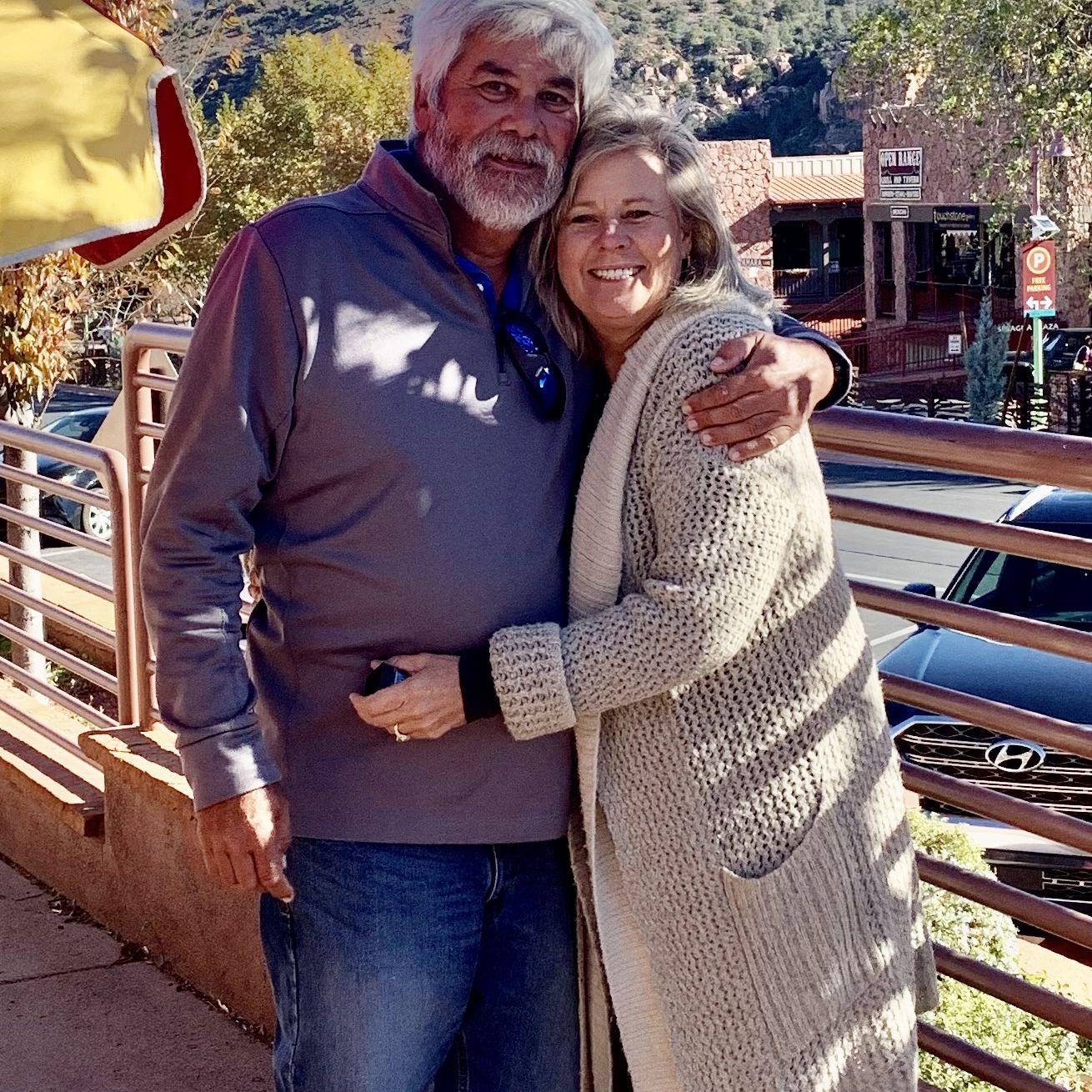 Our first weekend together-- in Sedona!  I already knew he was "my guy" then!
