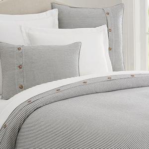 Wheaton Stripe Duvet Cover - Navy, King/Cal. King