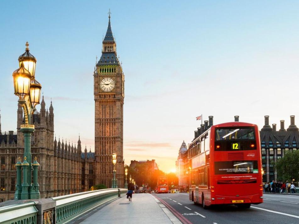 Romantic dinner for two in London
