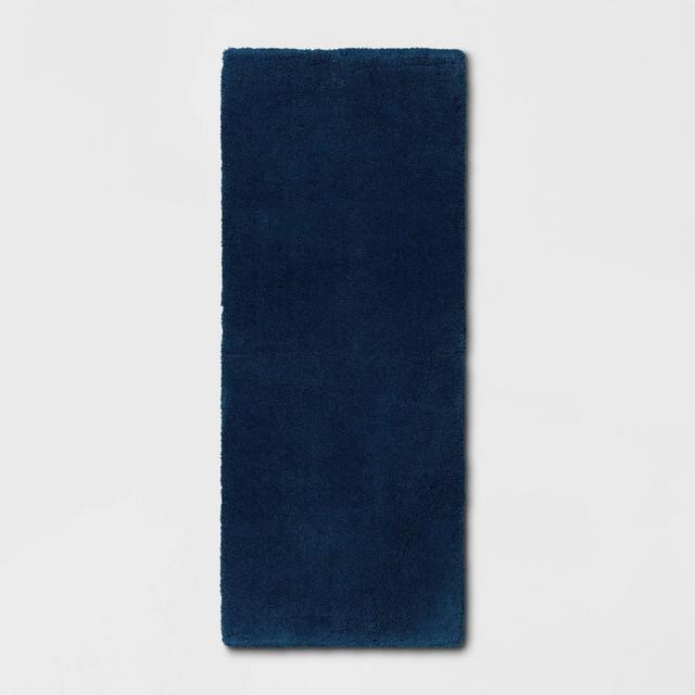 34"x60" Bath Rug Dark Blue - Threshold Signature™