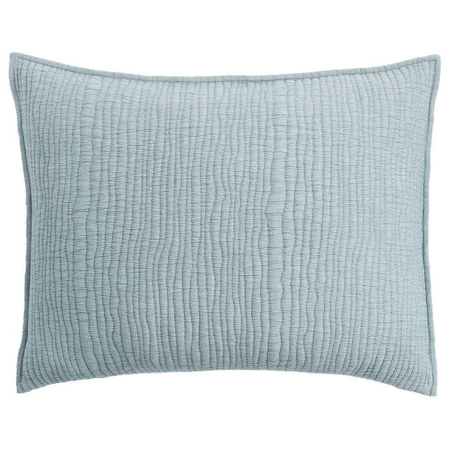 Coastal Washed Quilted Sham, Chambray, Standard