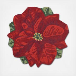 Liora Manne Frontporch Poinsettia Indoor/Outdoor Round Rug