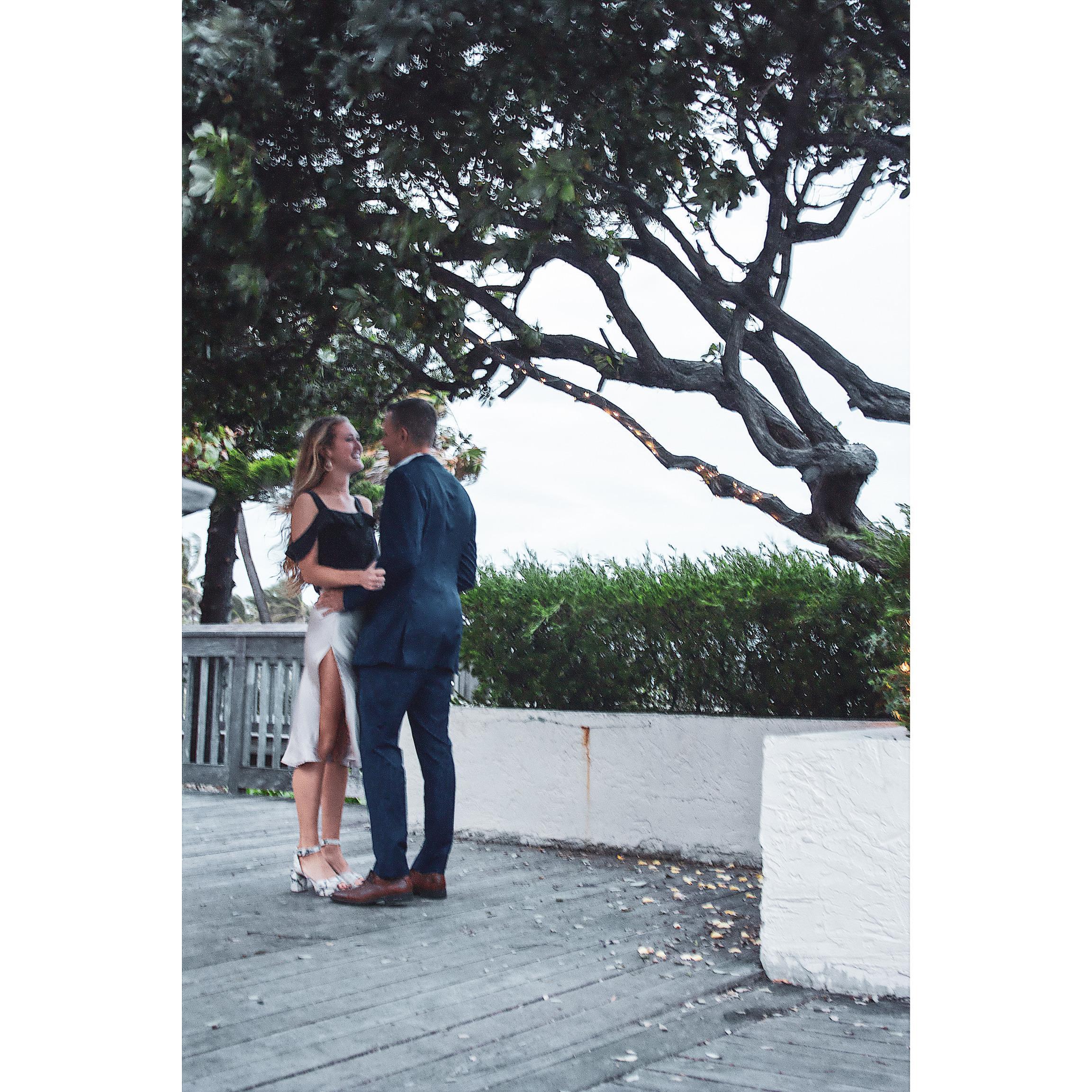 Engagement 12/22! (Moments before the knee drop)
