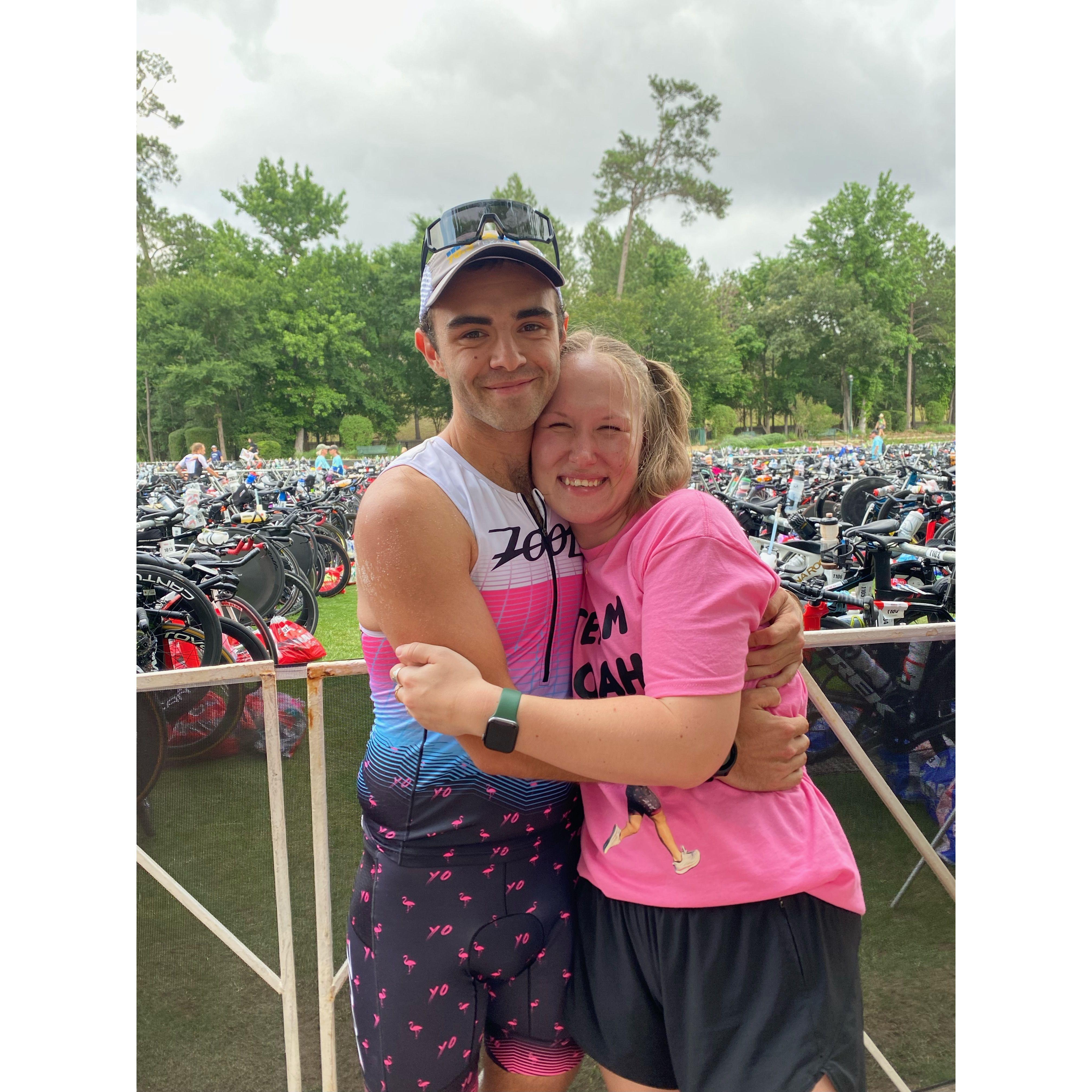 After Noah kicked butt during his Ironman!