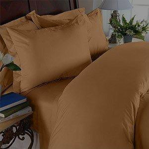 Elegance Linen 1500 Thread Count - WRINKLE RESISTANT - Egyptian Quality ULTRA SOFT LUXURIOUS 4 pcs Bed Sheet Set, Deep Pocket Up to 16" - KING, Bronze