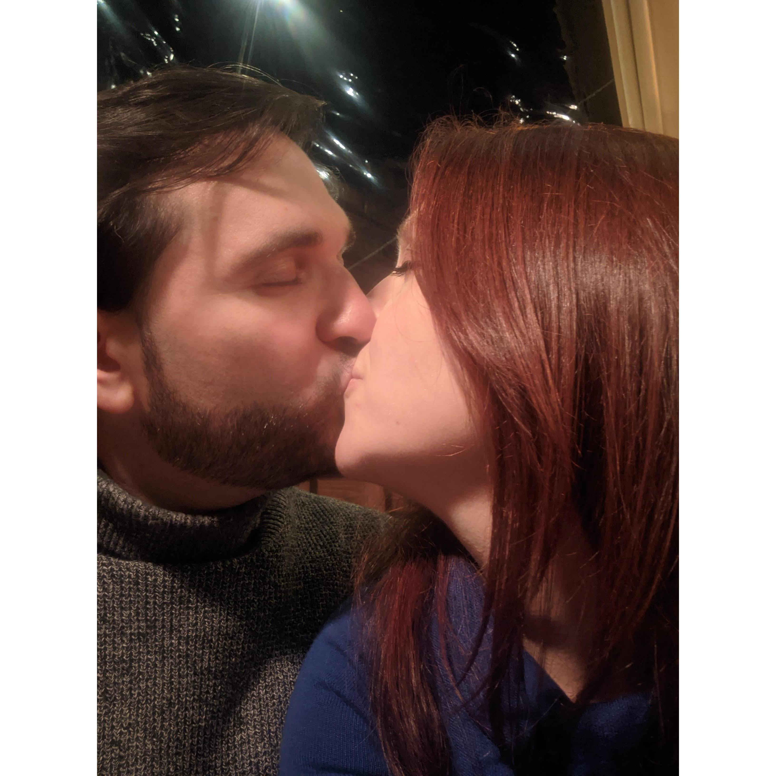 Best New Year's kiss ever.