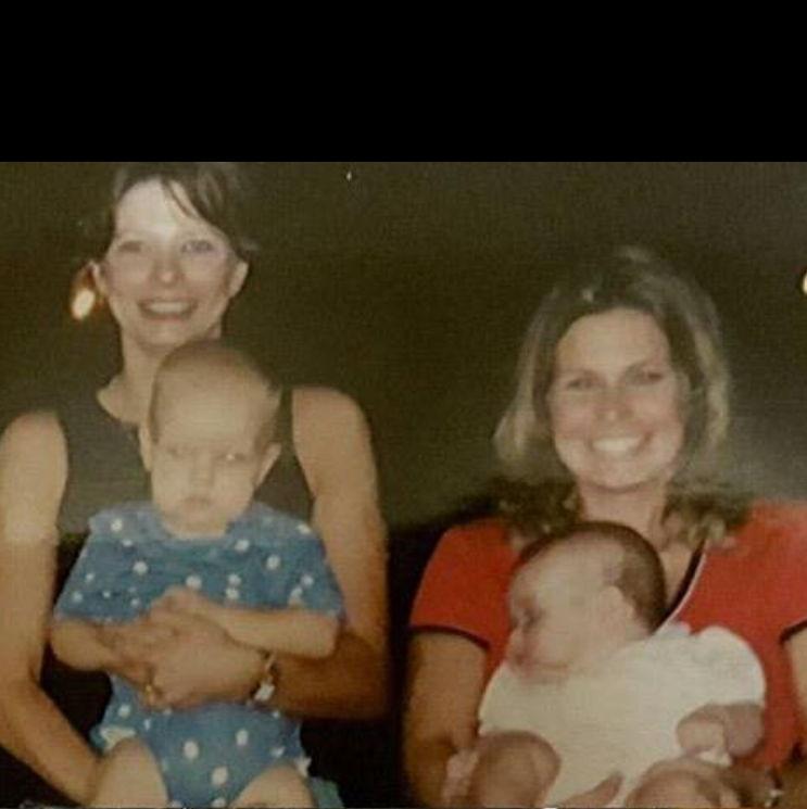 Our first picture together when we were babies!