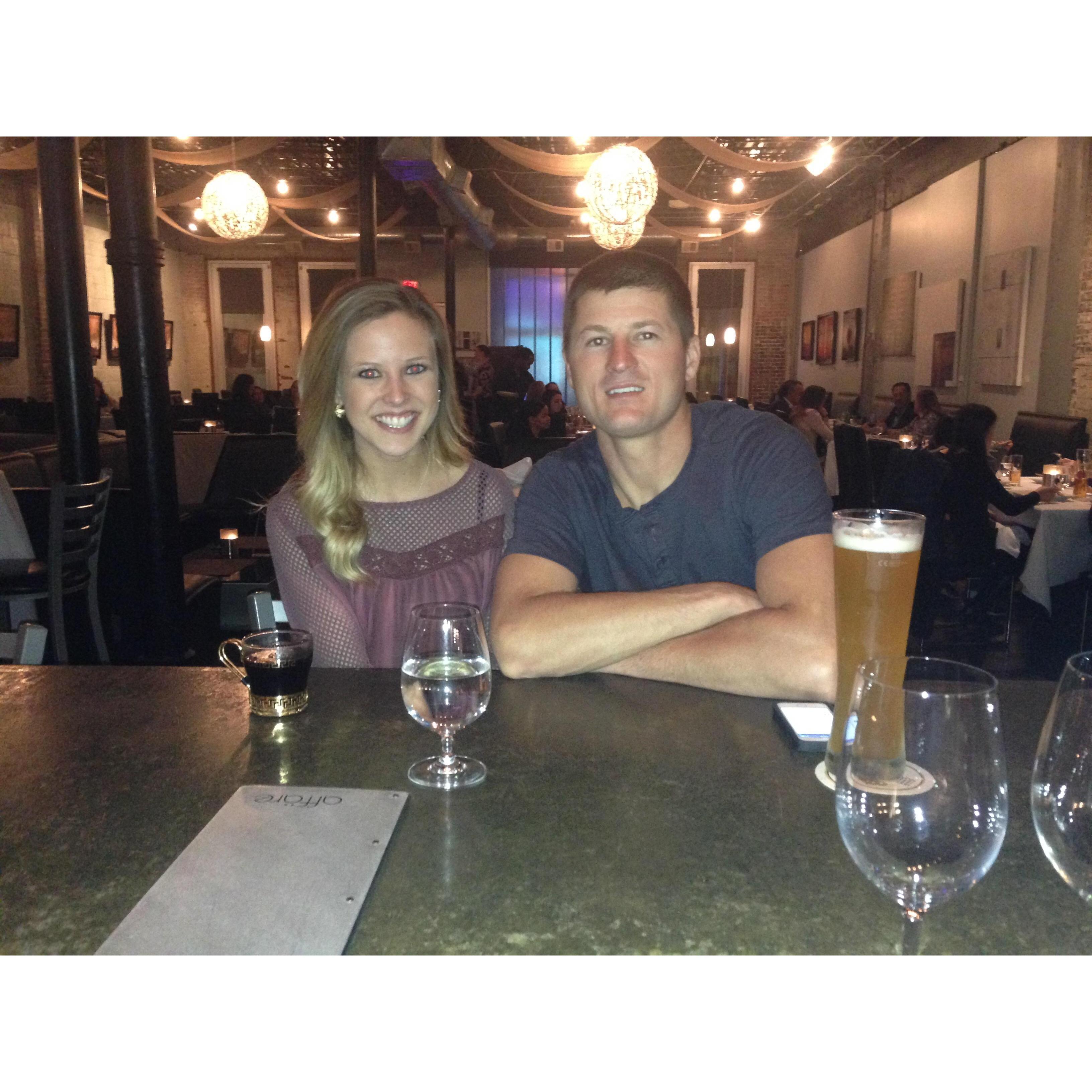 Celebratory dinner in honor of getting my first "big girl job"