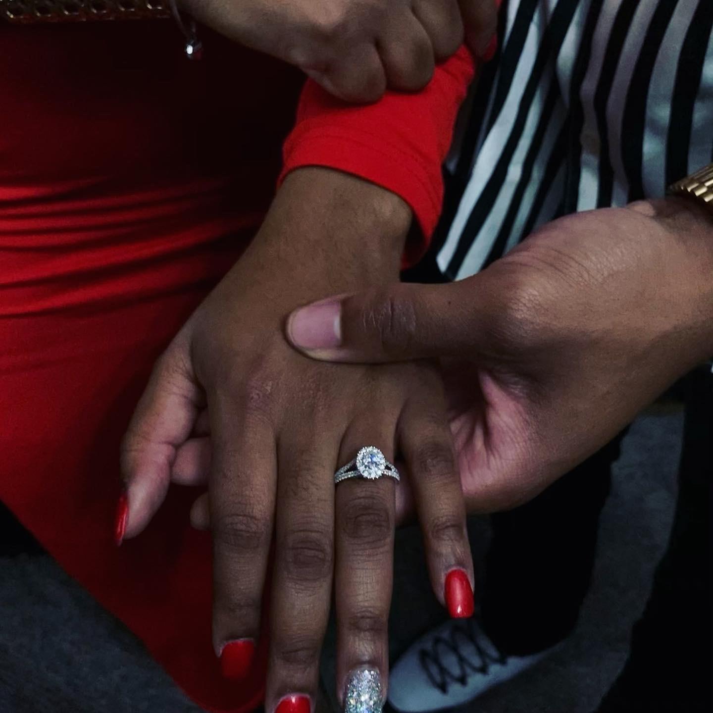 "The RING" Her: "OMG LOOK AT MY RING"