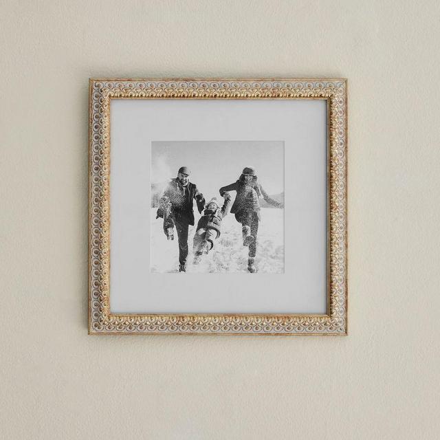 Eclectic Gallery Frame, 12x12 - White Gold
