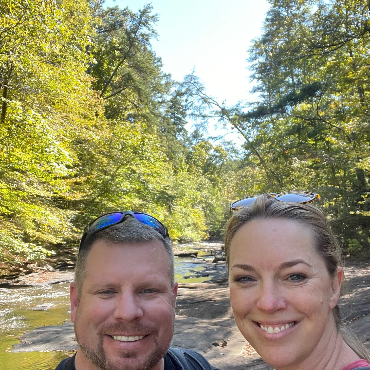 Hiking at Lake Harris