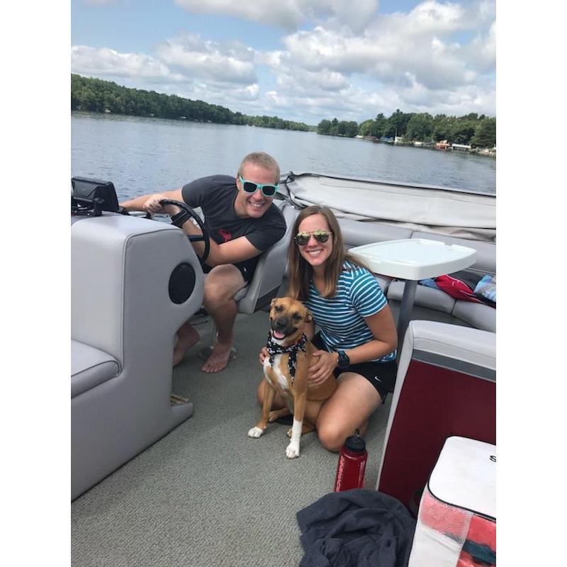 We love boating, running, and cuddling with our adorable "doghter" Penny. We adopted her last year from a local rescue organization.
