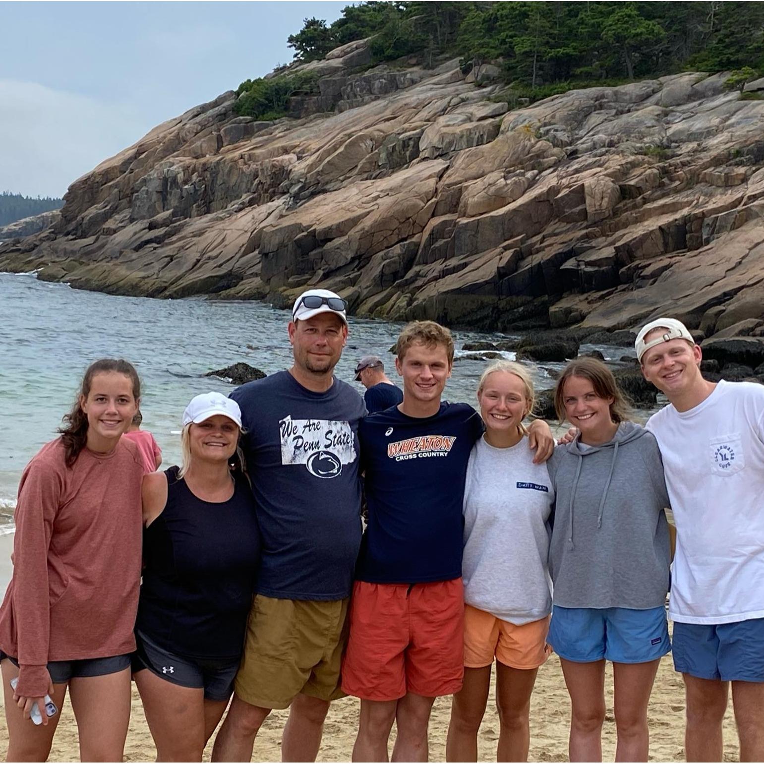 The Bert's in Acadia, Maine! A wonderful family trip complete with lobster, "Bee Hive Trail", kayaking, family fish bowl and more. 
circa August, 2021
East Coast, U.S.A.