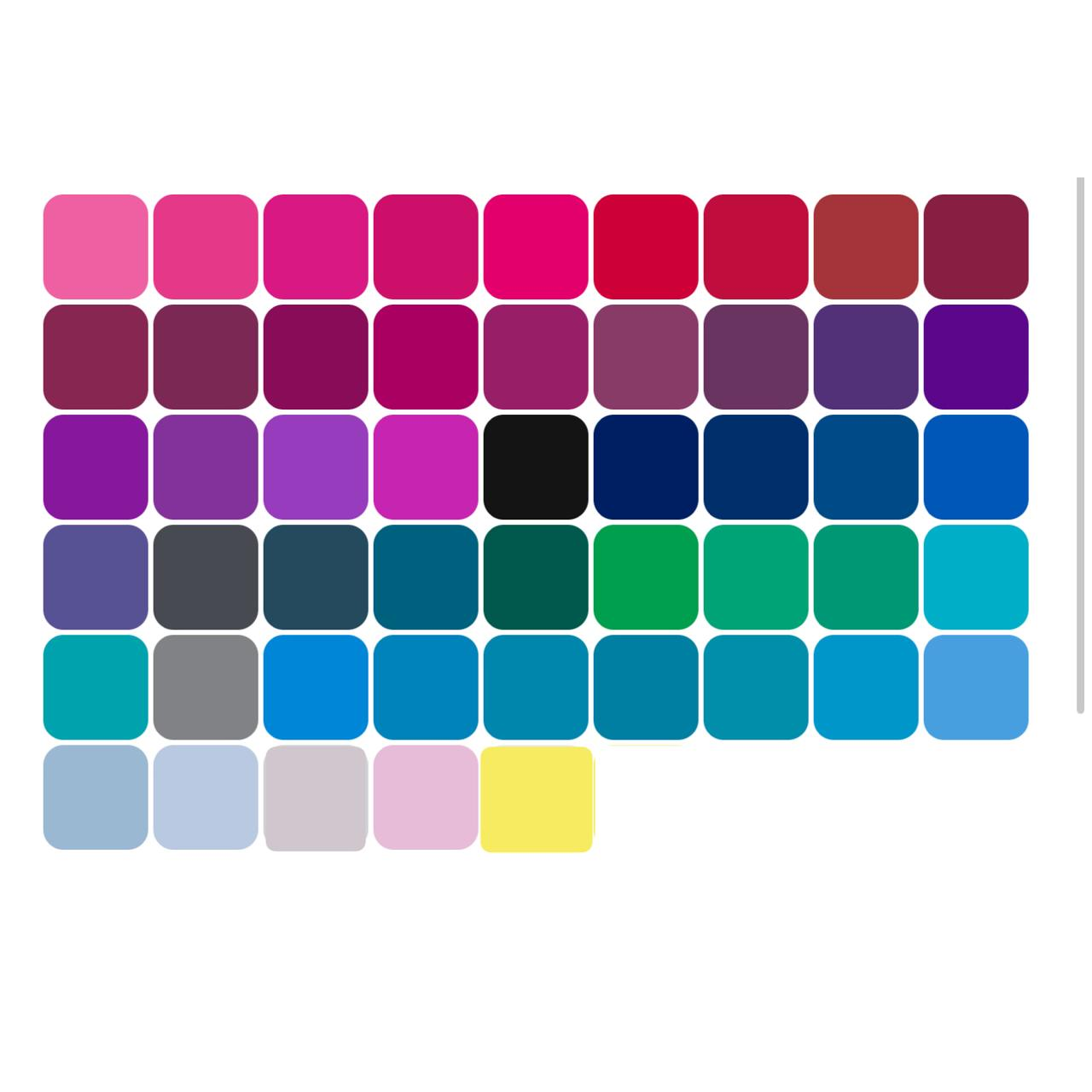 Colores sugeridos:
