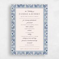 Blue Wedding Program - Anafi