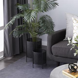 2-Piece Floral Cut Planter Set