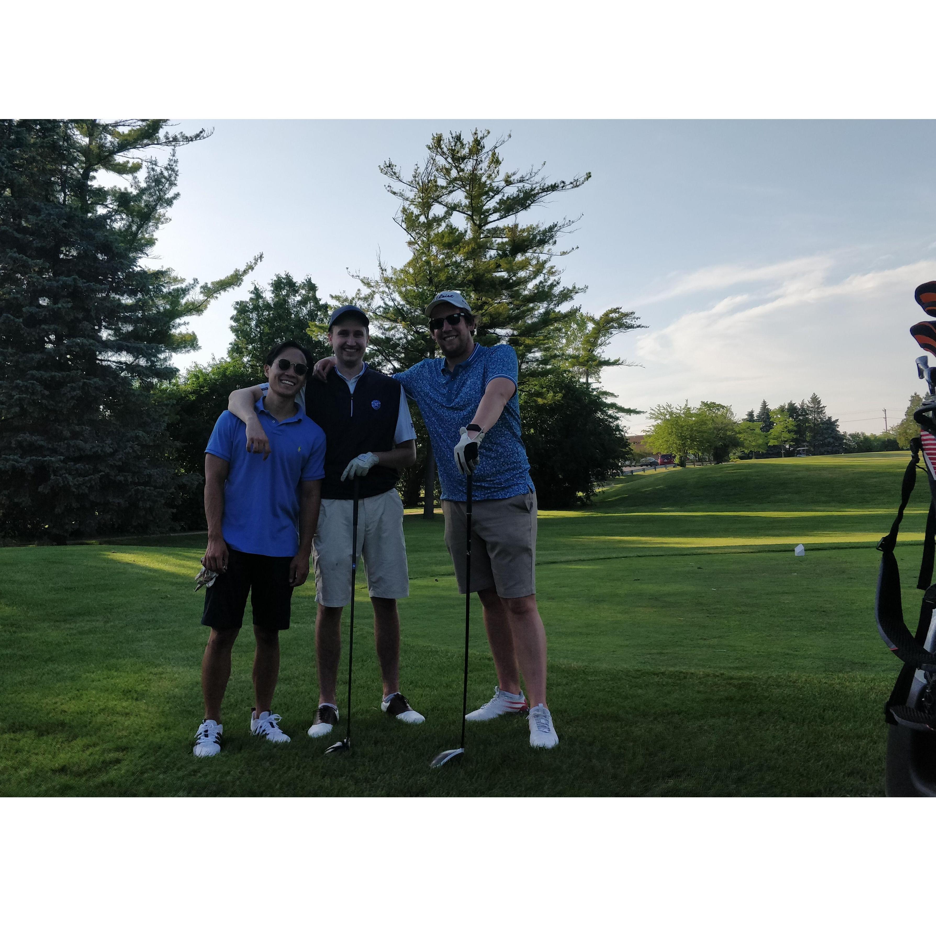 Golfing with Tim & Jack!