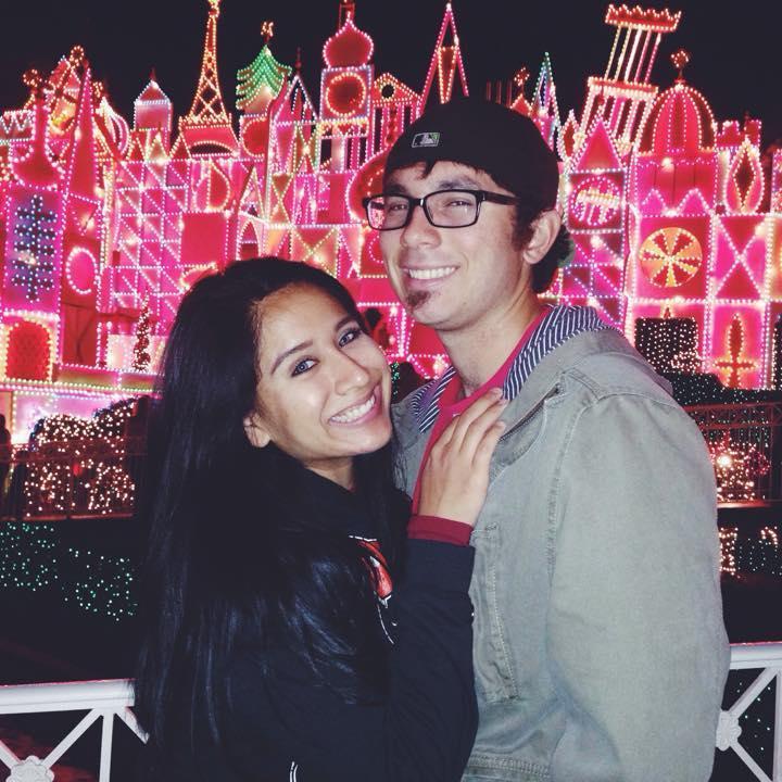We both love Disneyland, especially during Christmas time! It's our favorite time of the year!