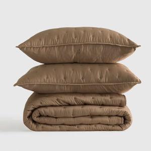 Bamboo Dream Quilt Set - Walnut, Full/Queen
