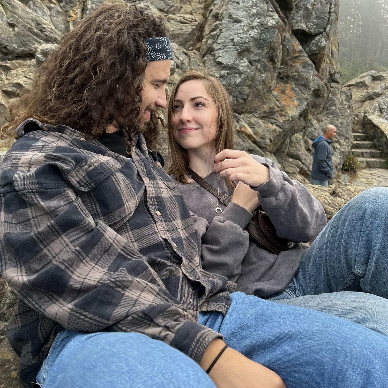 Only a few dates in. Our friends told us after this photo was taken we needed to become official. We understand why now, do you see the way we looked at each other?