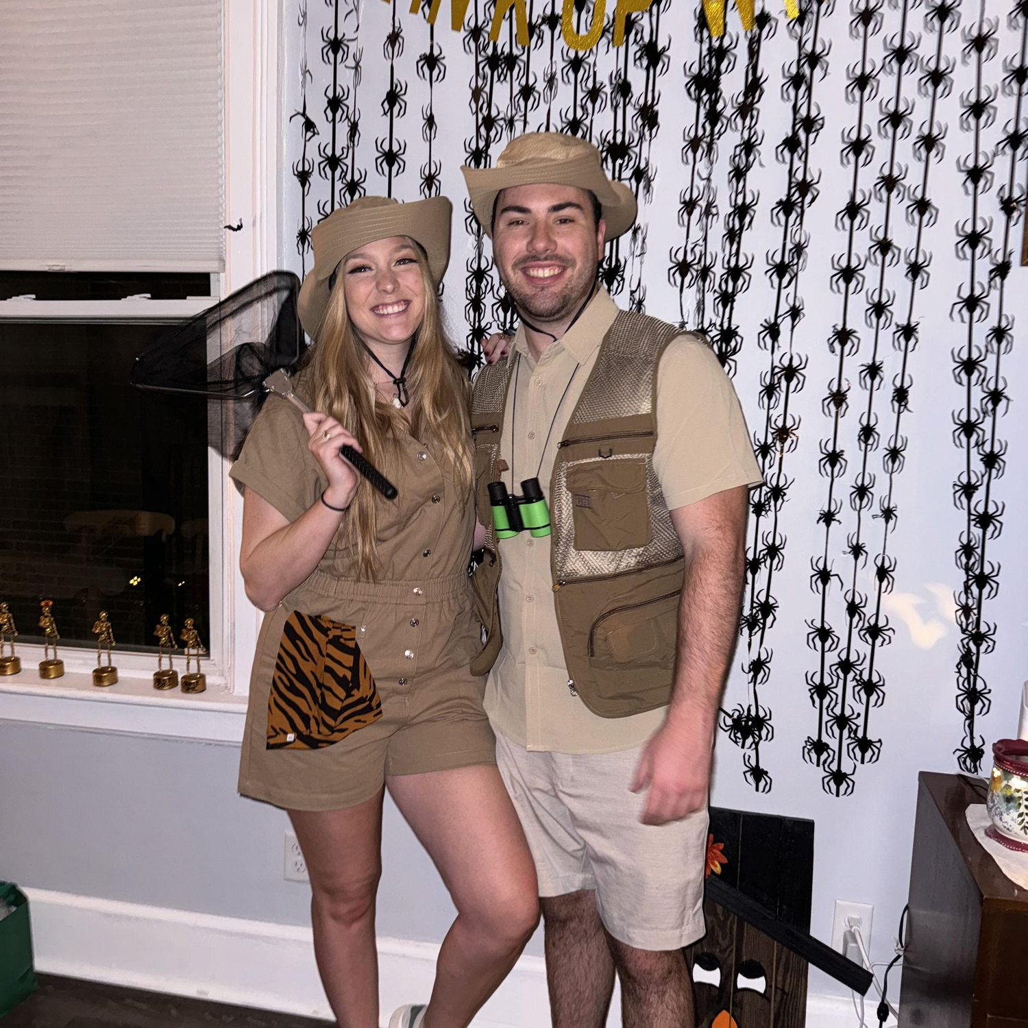 Halloween 2024, Harper was a Hippo and Honey was a tiger & we are the zoo keepers!