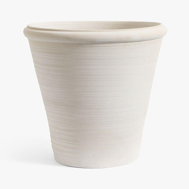Hayes White Terracotta Planter Large