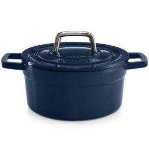 Martha Stewart Collection Blueberry Collector's Enameled Cast Iron 2 Qt. Round Casserole, Only at Macy's