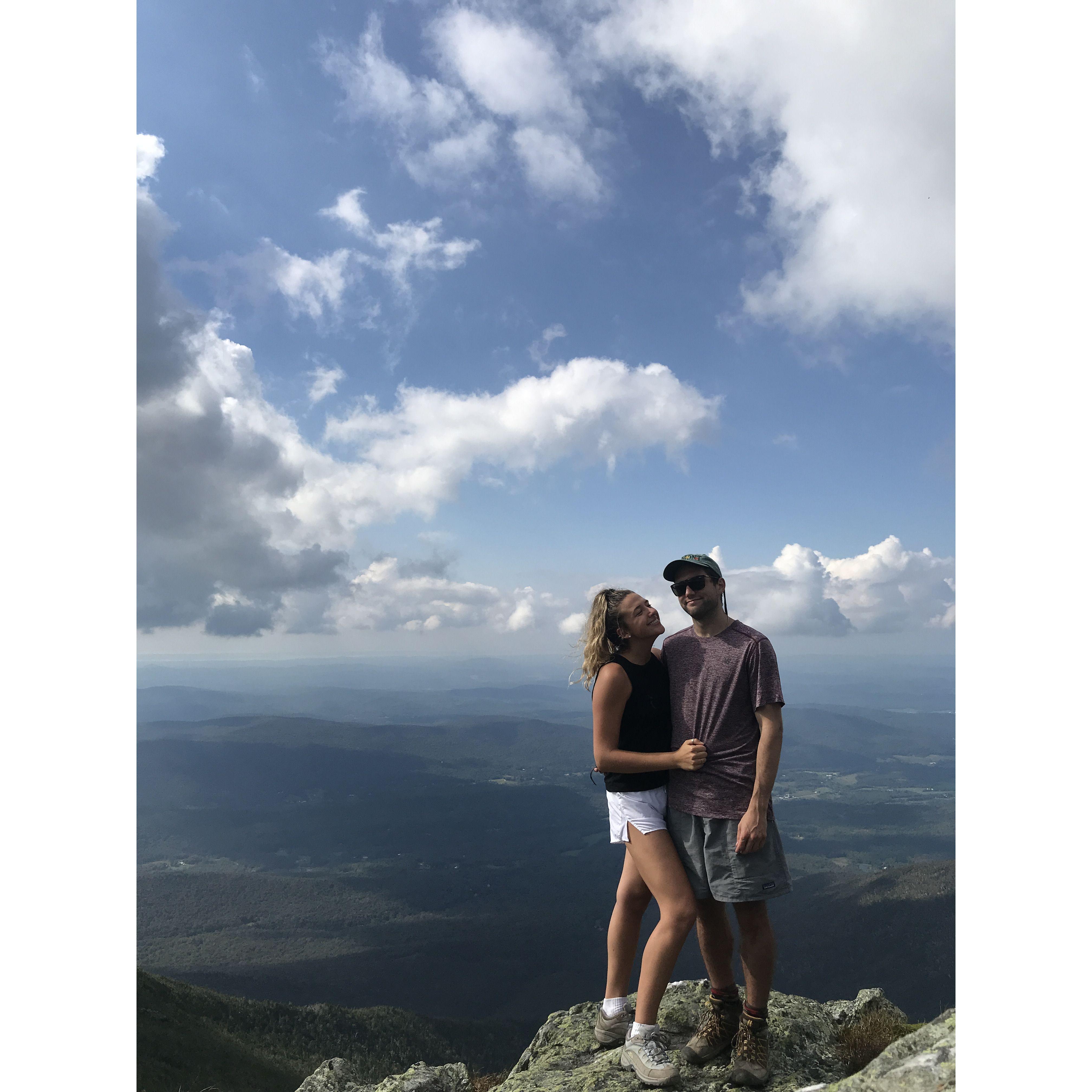 Hiking Mt. Mansfield, Stowe, Fall 2018