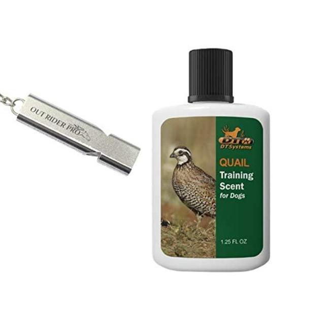 DT Systems 1.25 OZ Training Scents for Launcher Dummy, Strong Scent, Perfect for Training, 100% Pure Squeeze Bottle with Free Premium Stainless Steel Out Rider Pro Whistle 120db