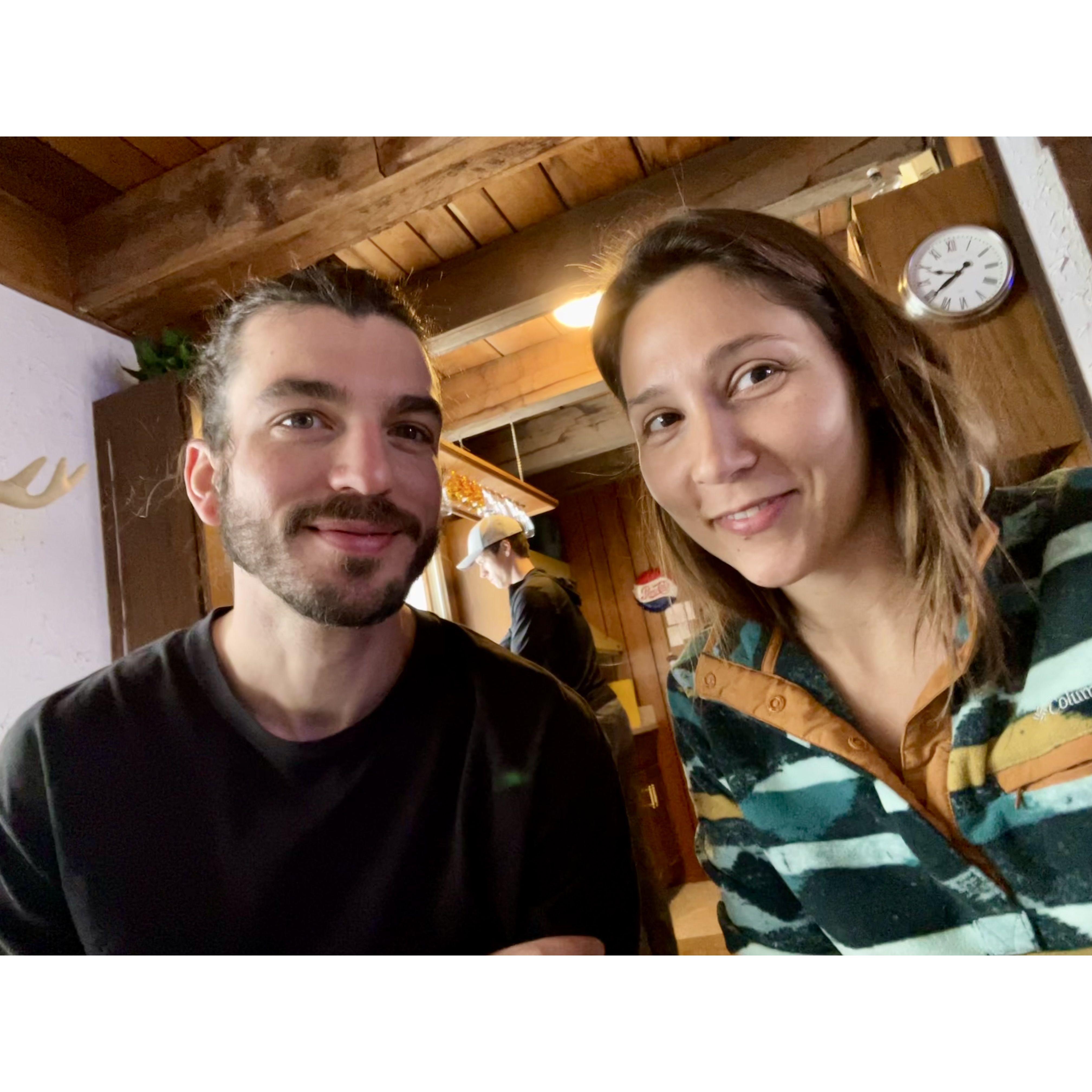 Our first photo together!
