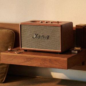 Marshall - Acton III Bluetooth Home Speaker with Bass / Treble / Volume Controls and 3.5 mm Auxiliary Input - Brown